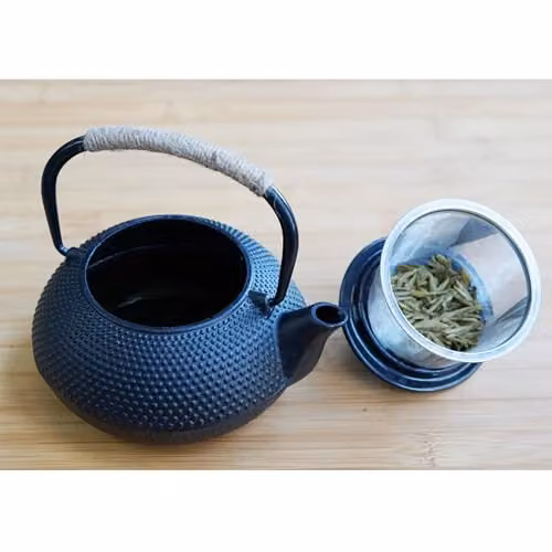 Gr8 Home Black Japanese Style Cast Iron Teapot with Infuser, 800ml – 4