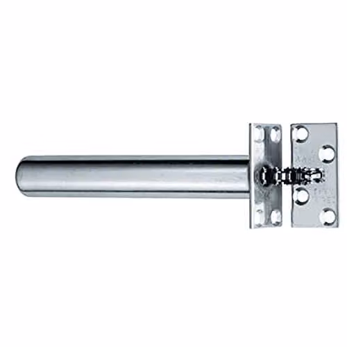 Loops Concealed Chain Spring Door Closer with Adjustable Square Forend in Polished Stainless Steel Silver