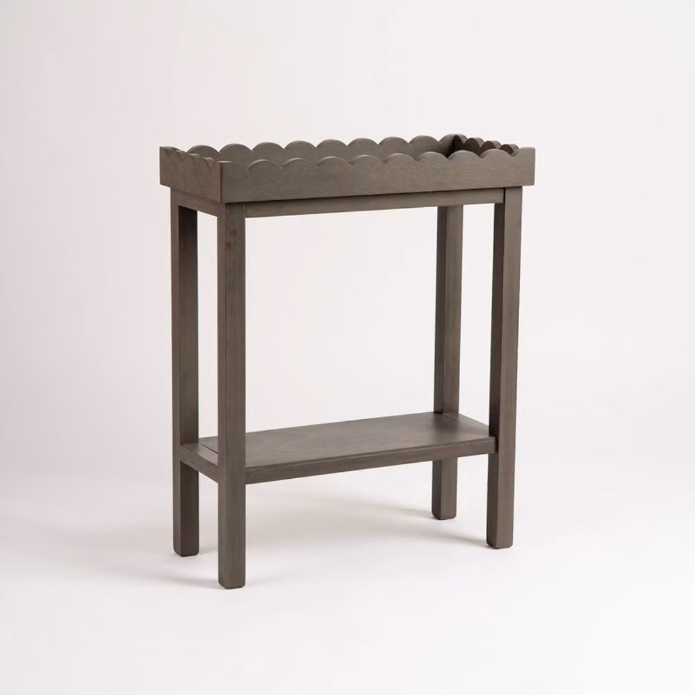 Scottish Everlastings Ltd Compact Side Table in Olive Brown Wood – 2