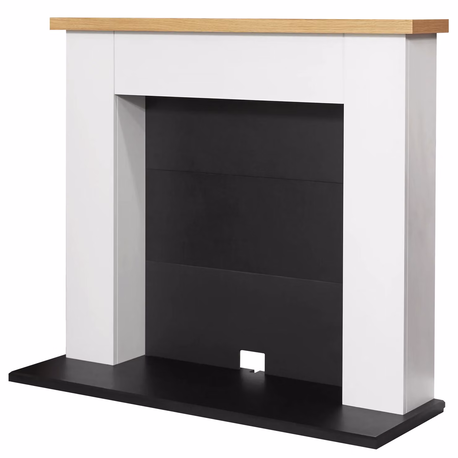 Adam Fires & Fireplaces Adam Chester Electric Stove Fireplace in White and Black, 39 Inch – 2