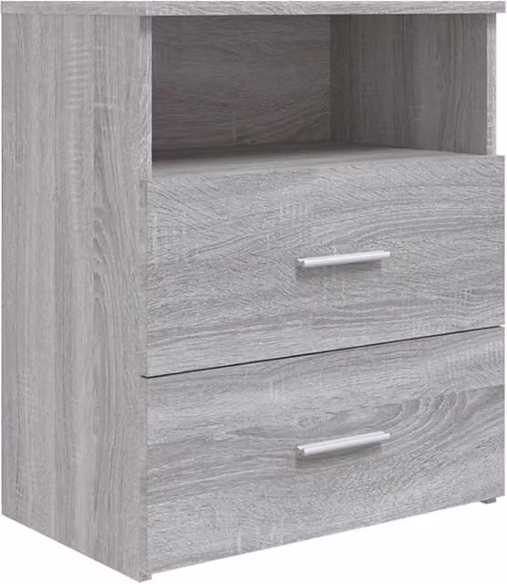 Berkfield Home Bed Cabinet in Grey Sonoma, W/D/H: 50 x 32 x 60 cm – 1