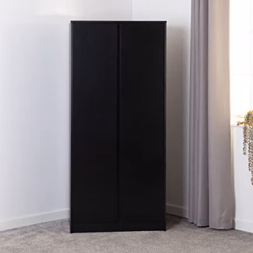 Seconique Malvern 2 Door Wardrobe in Black – 2