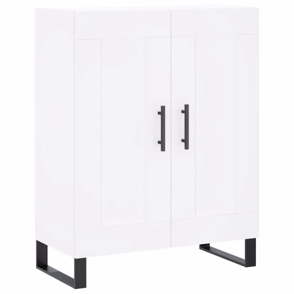 Berkfield Home Classic White Sideboard in Engineered Wood, W: 69.5 cm, D: 34 cm, H: 90 cm – 2