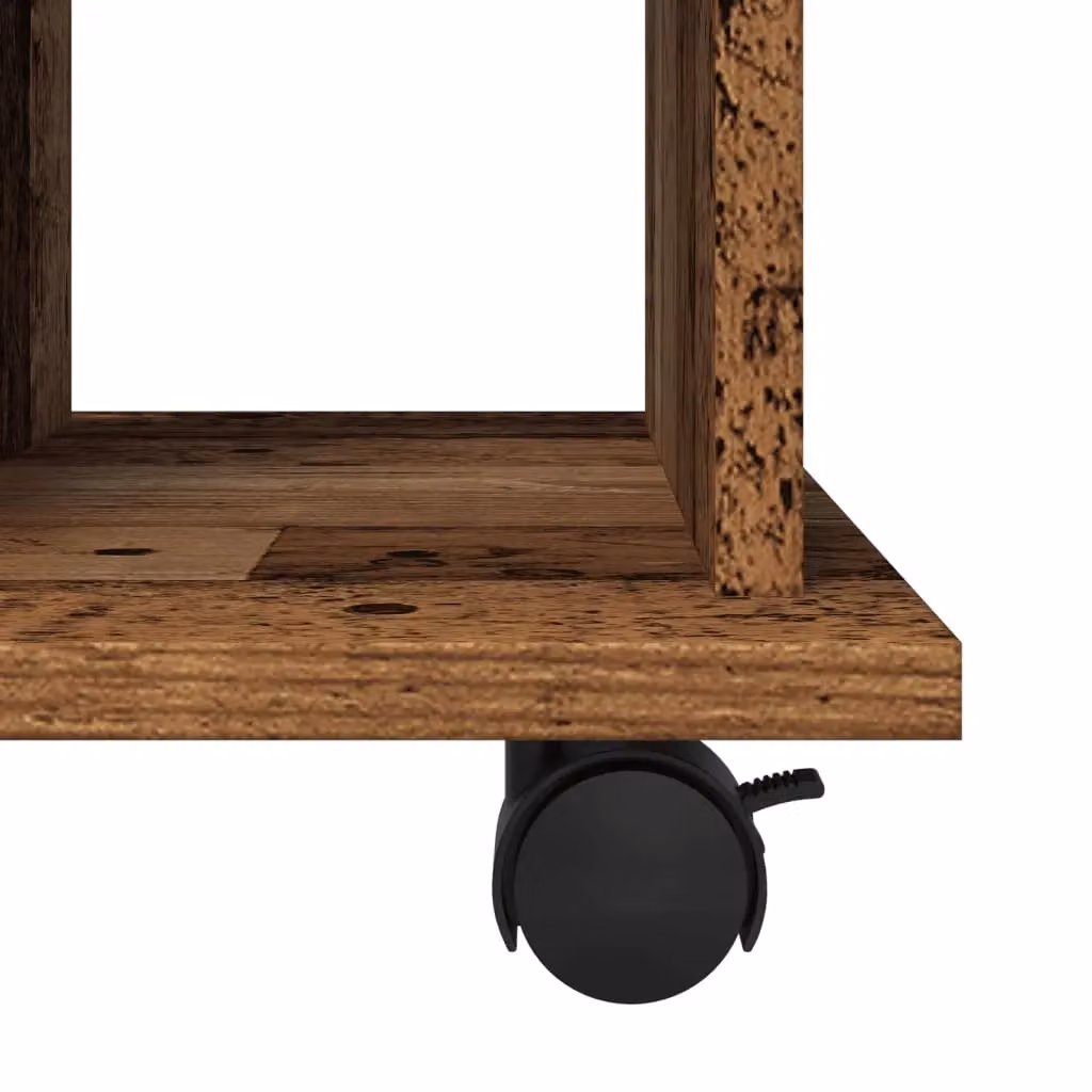 Berkfield Home Rolling Cabinet in Brown Old Wood, W/D/H: 60 x 45 x 60 cm – 7