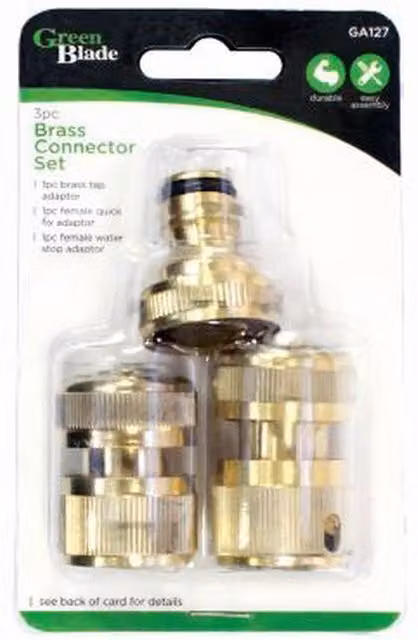 Garden Mile Brass Garden Spray Nozzle and Lance, Gold/Brown, 3/4 inch