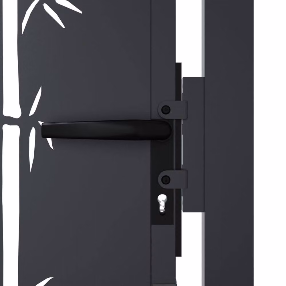 Berkfield Home Garden Gate in Anthracite Grey Steel, W: 105 cm, H: 205 cm – 5
