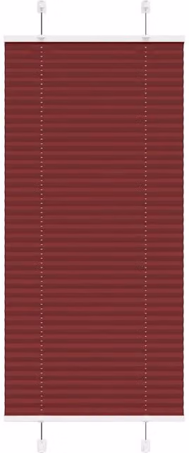 Berkfield Home Single Pleat Corded Blind in Bordeaux Red, W: 64.4 cm, H: 100 cm