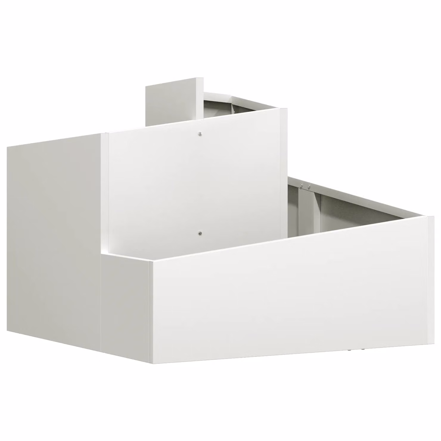 Berkfield Home White Plastic Medium Decorative Planter Tub for Indoor Plants – 2