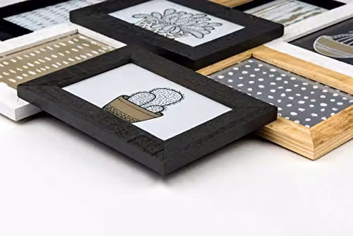 Nielsen Design Modern 3D Multi-Aperture Wood Collage Wall Photo Frame in Brown and Multicolour for 10x15 cm Pictures – 2