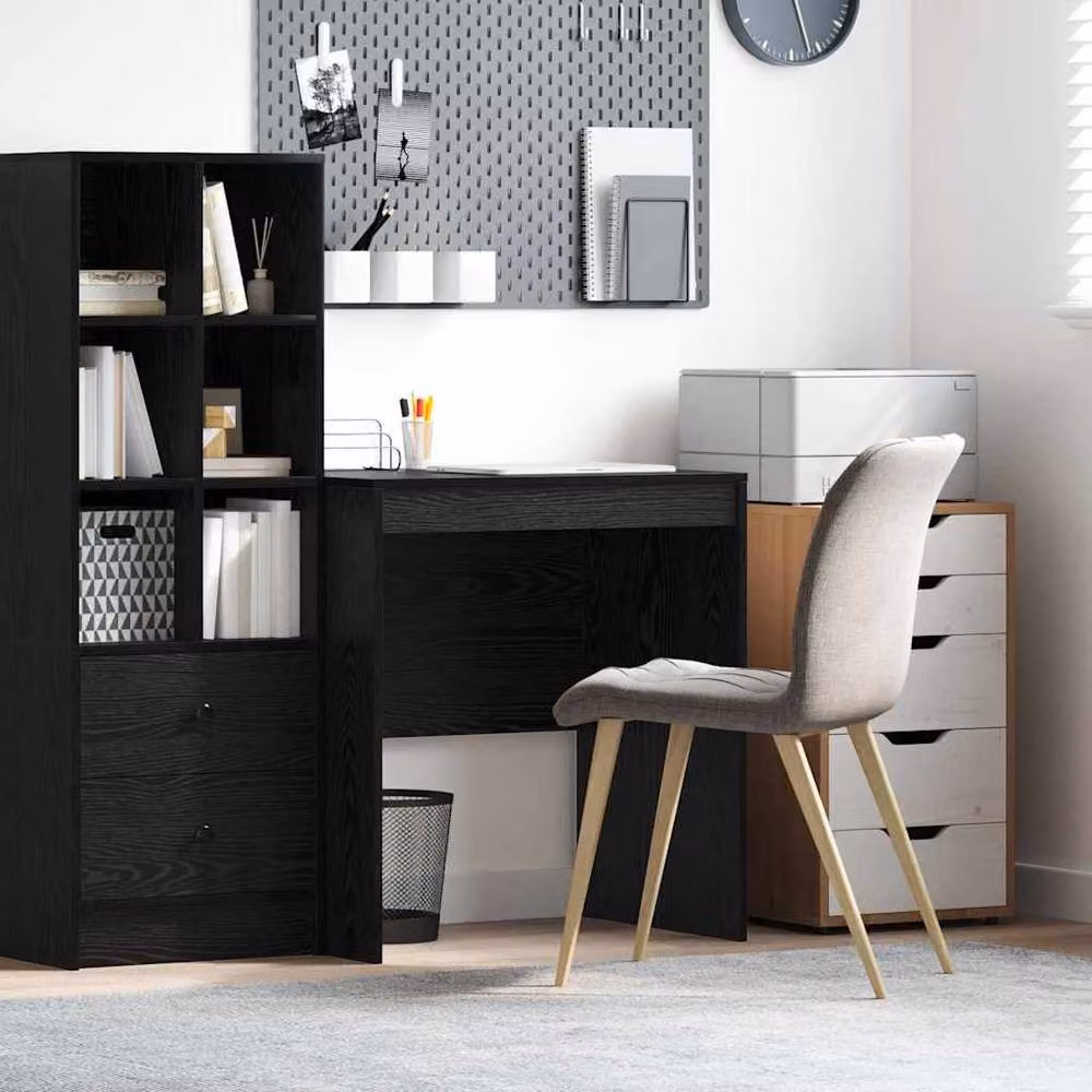 Berkfield Home Modern Writing Desk in Black Oak, W/D/H: 70 x 50 x 76 cm – 2