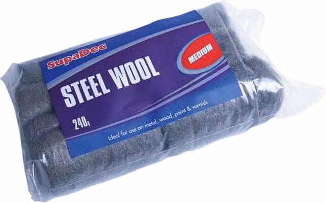 SupaDec Coarse Grey Steel Wool for Metal, Wood and Paint