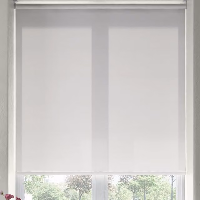 Terrys Modus Sheer Made to Measure Roller Blind in White Cotton
