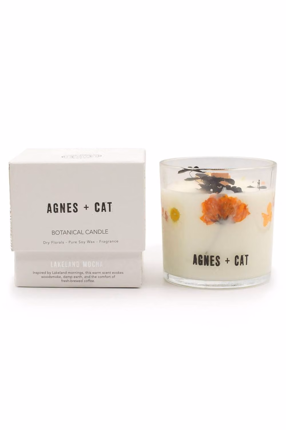 KDMD Lakeland Mocha Botanical Soy Wax Candle, 350g, White – 3