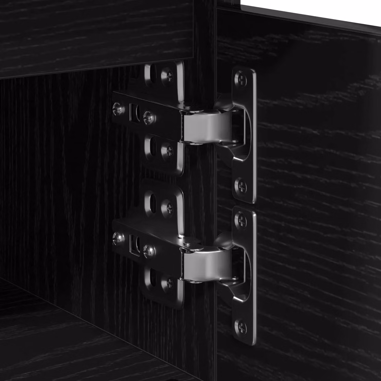 Berkfield Home Set of 2 Black Oak Bedside Cabinets, W/D/H: 40 x 35 x 50 cm – 5
