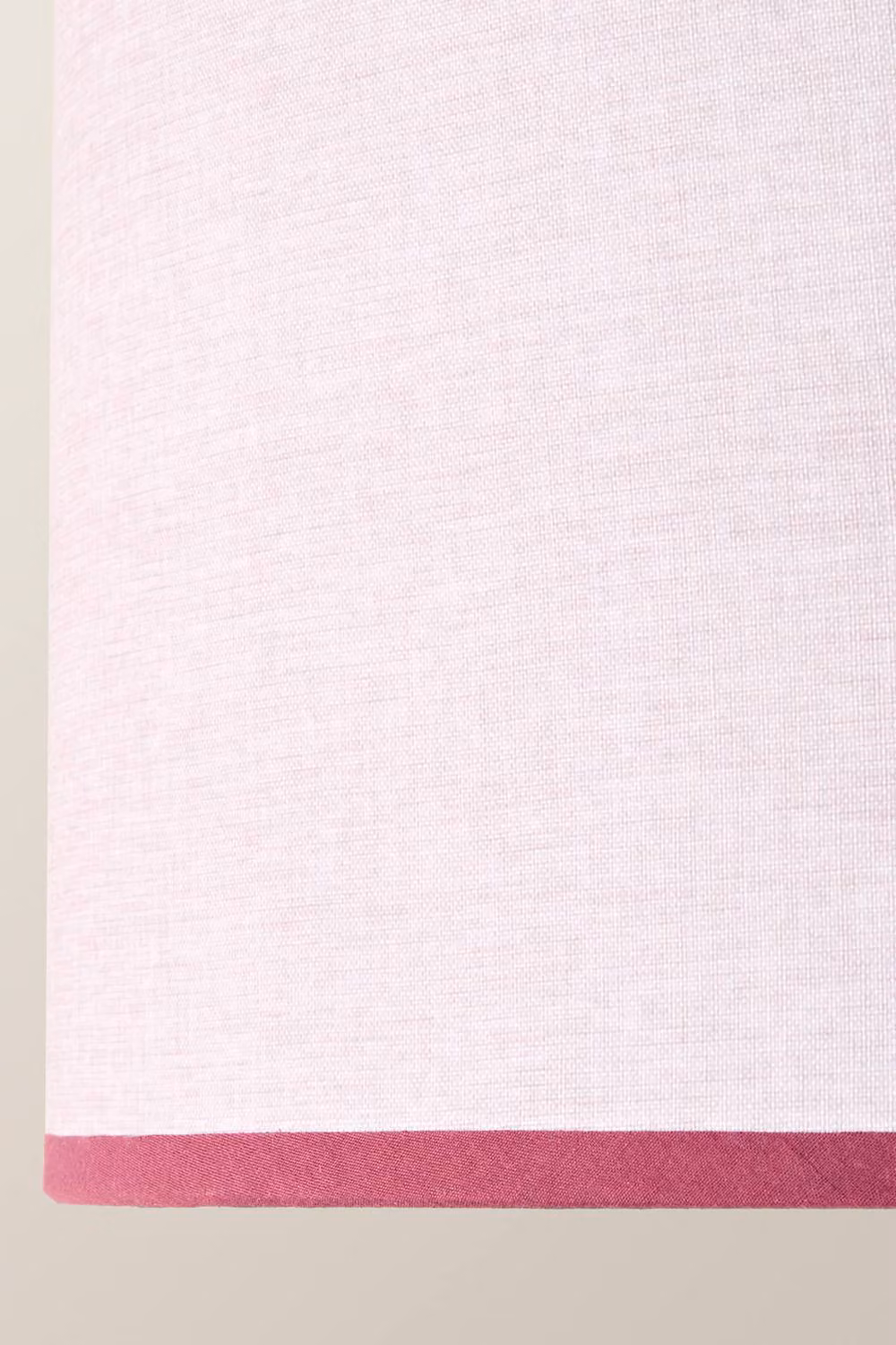 ValueLights Kiara Small Pink Linen Woven Drum Easy Fit Ceiling Lamp Shade – 3