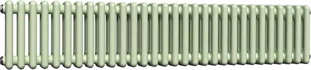 Lux Heat Horizontal Column Radiator in Mint Ice Cream Green, W/D/H: 137 x 3 x 3 cm