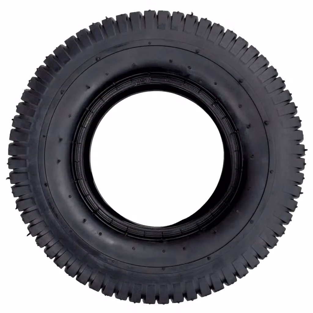 Berkfield Home Wheelbarrow Tyres, 2 Pack, Black Rubber, 13x5.00-6 4PR – 3