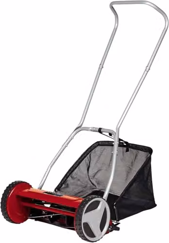 Einhell Manual Hand Push Lawnmower with 40 cm Cutting Width, Red and Black – 1