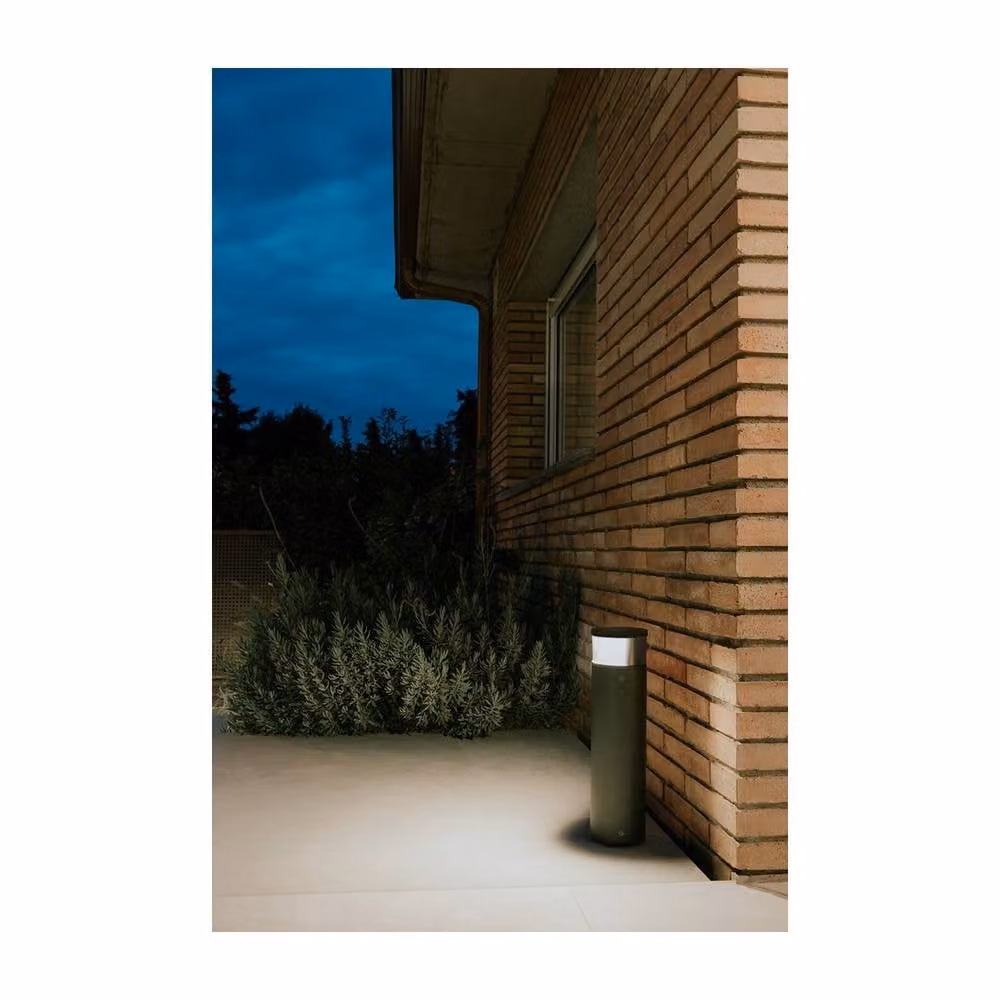 Netlighting Dan Grey Outdoor LED Bollard, Height: 45 cm, IP66 Rated with Adjustable CCT – 2