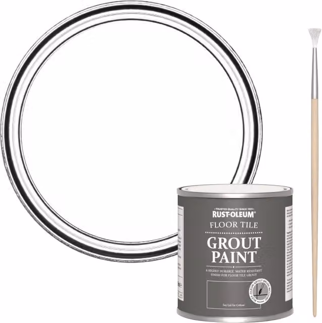Rust-Oleum Floor Grout Paint in Chalk White, 250 ml