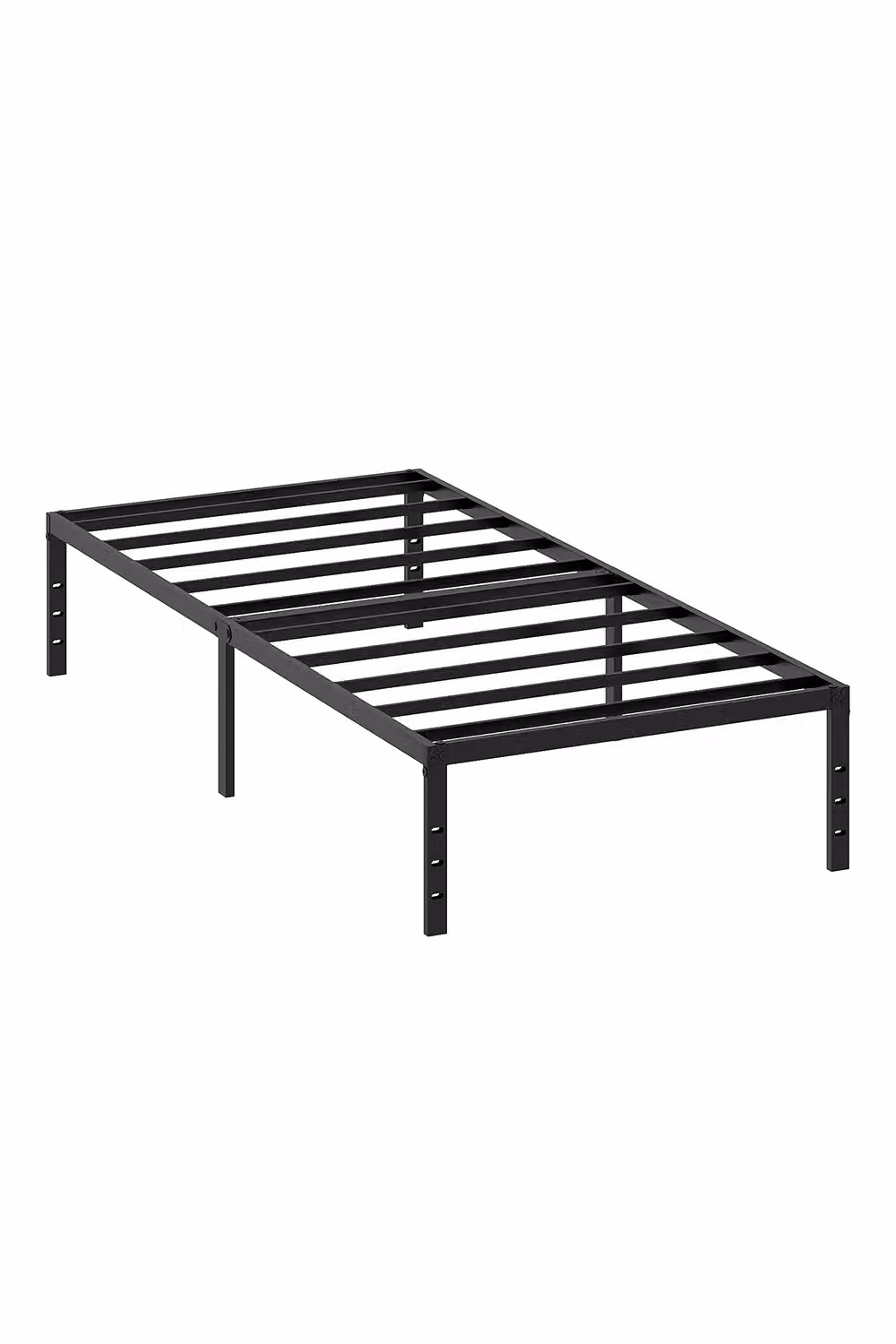 Living and Home Modern Black Metal Single Bed Frame, W/D/H: 90 x 200 cm – 2