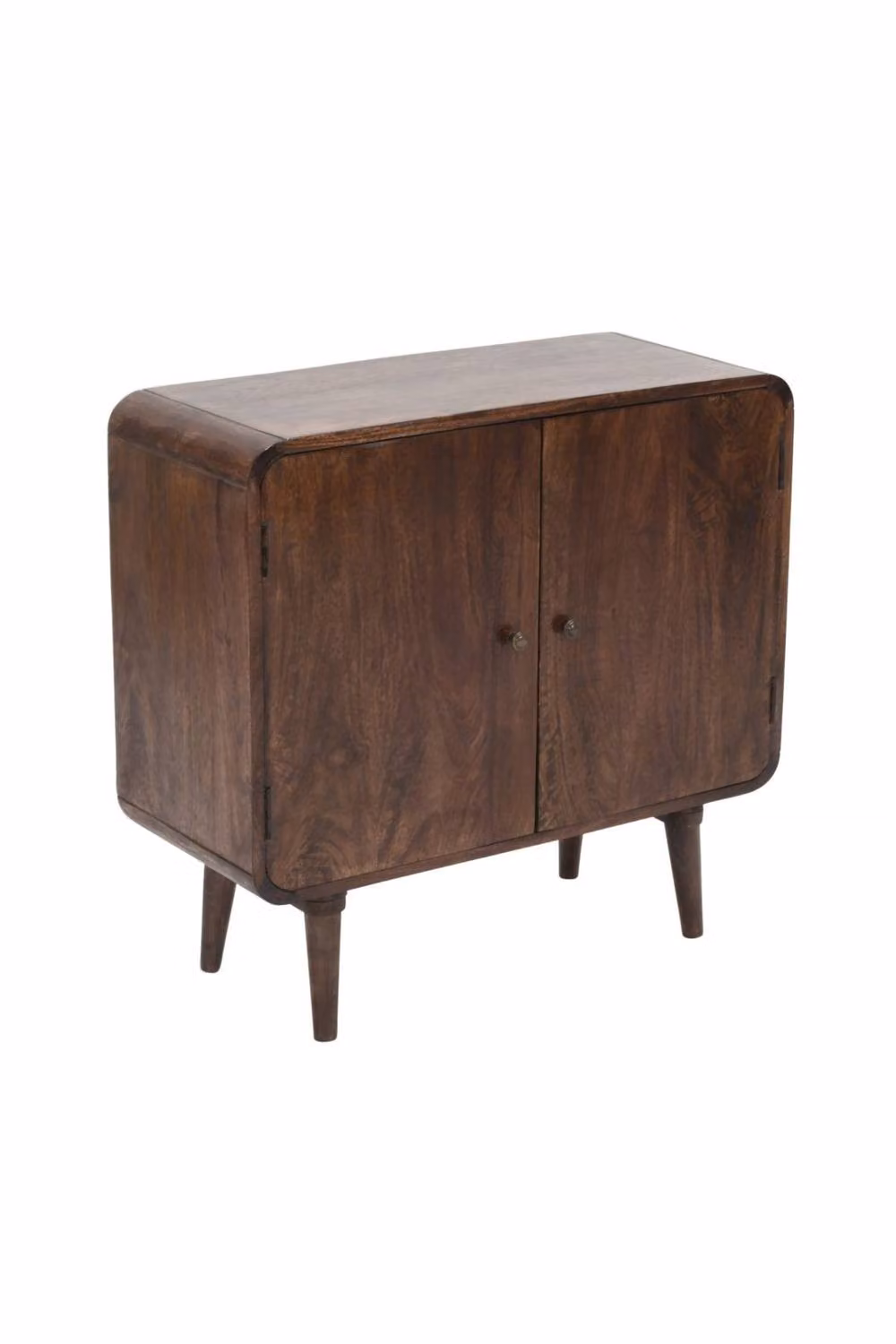 IH Design Rowledge Solid Mango Wood 2 Door Sideboard in Dark Brown – 2