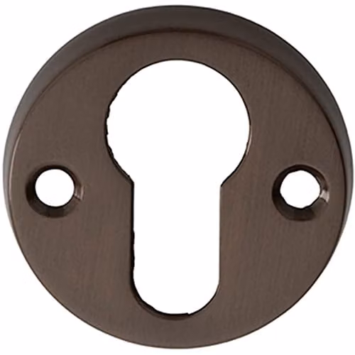Loops Matt Bronze Euro Profile Open Escutcheon Plate