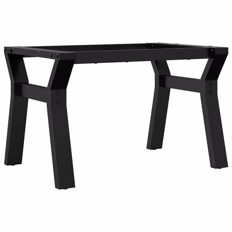 Berkfield Home Y-Frame Coffee Table Legs in Matt Black Steel, W/D/H: 60 x 40 x 38 cm