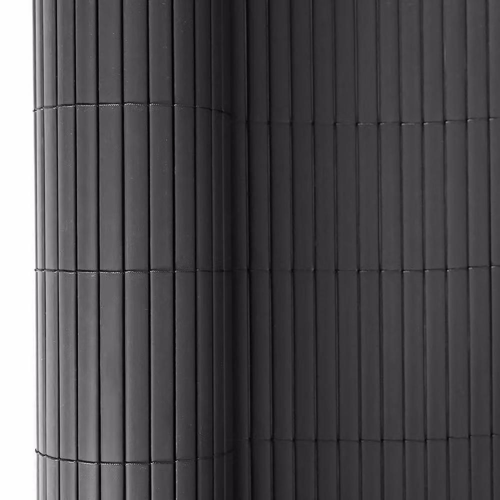 Living and Home Dark Grey PVC Opaque Privacy Garden Fence Mat, W: 300 cm, H: 100 cm – 7
