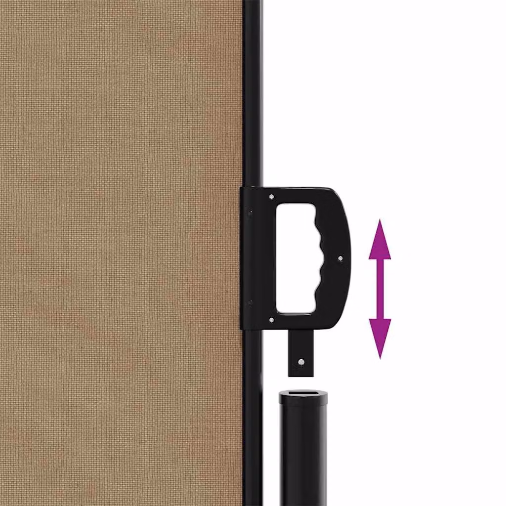 Berkfield Home Retractable Side Awning in Taupe, W/H: 117 x 300 cm – 3