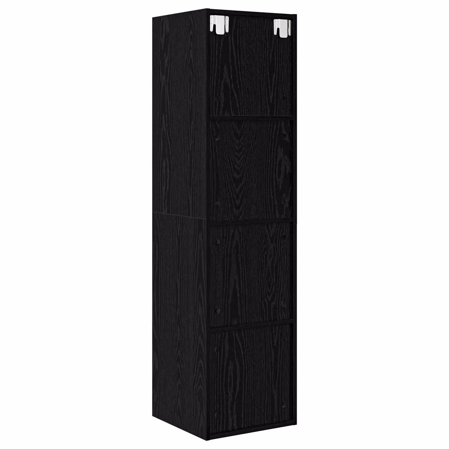 Berkfield Home Modern TV Cabinet in Black Oak, W/D/H: 37 x 37 x 142.5 cm – 4