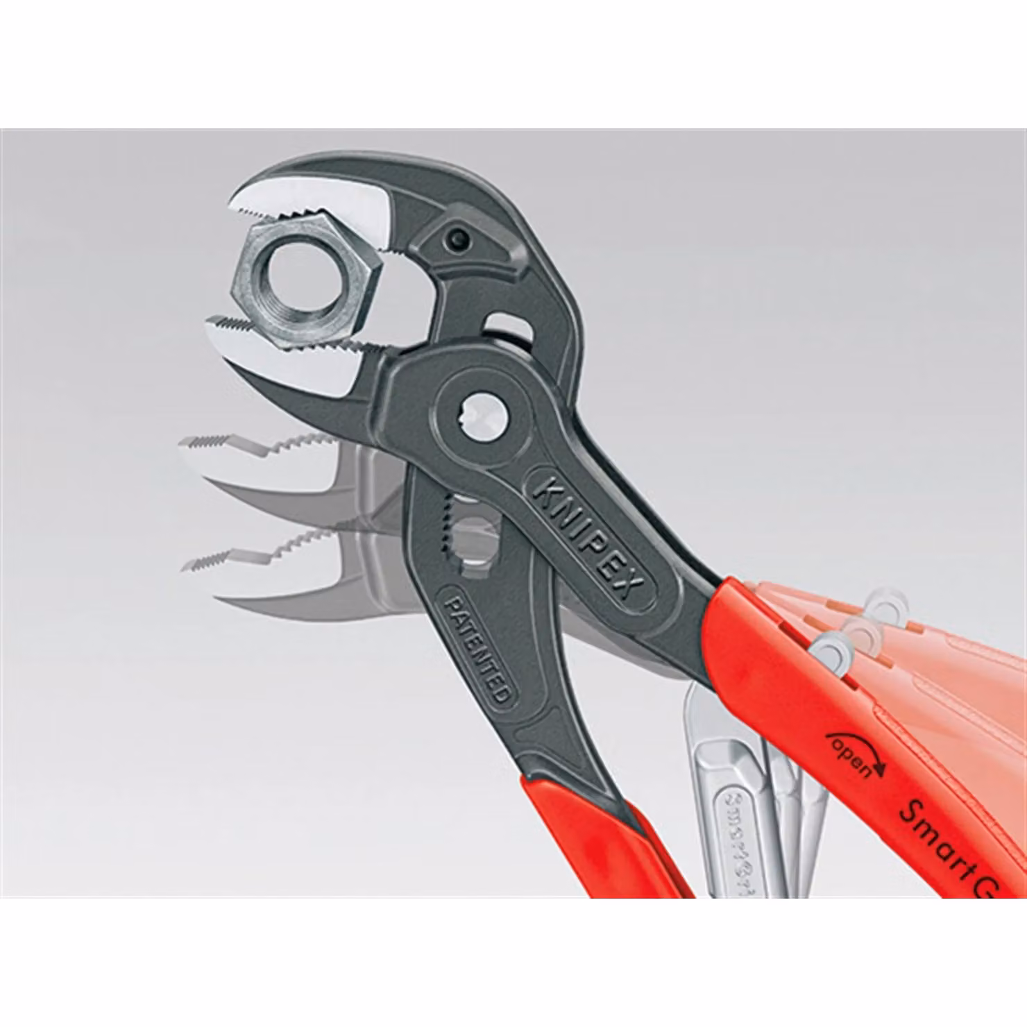 Knipex Smartgrip Water Pump Pliers in Red and Multicolour, Chrome Vanadium Steel – 2