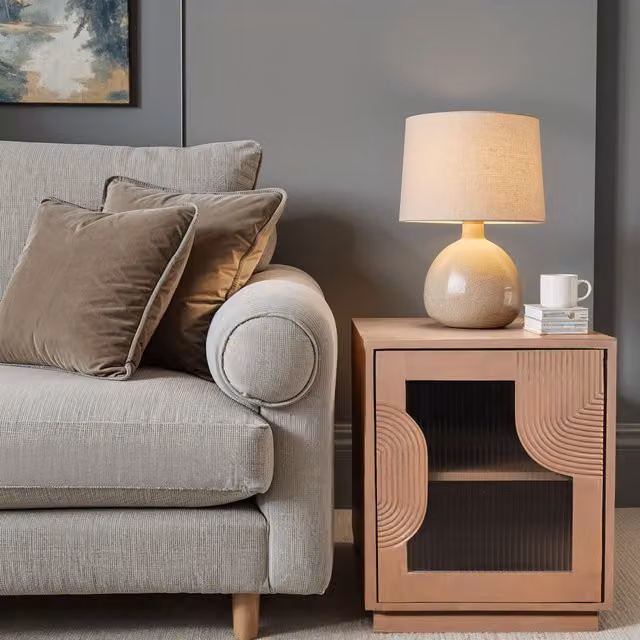 IH Design Jodhpur Modern Mango Wood Bedside Table in Brown – 1