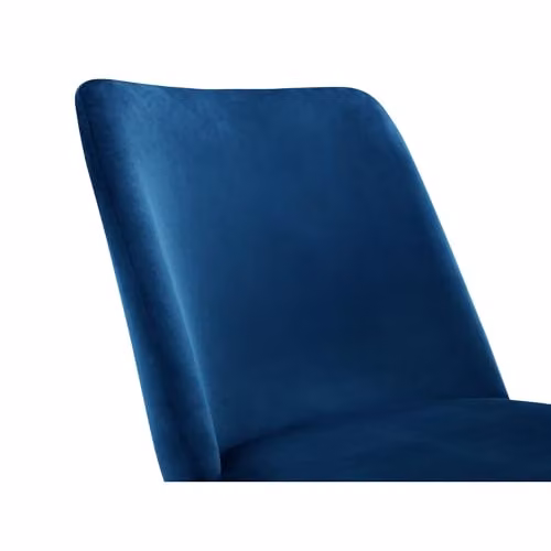 Julian Bowen Set of 2 Delaunay Blue Velvet Dining Chairs, H 83 x W 50 x D 59 cm – 5