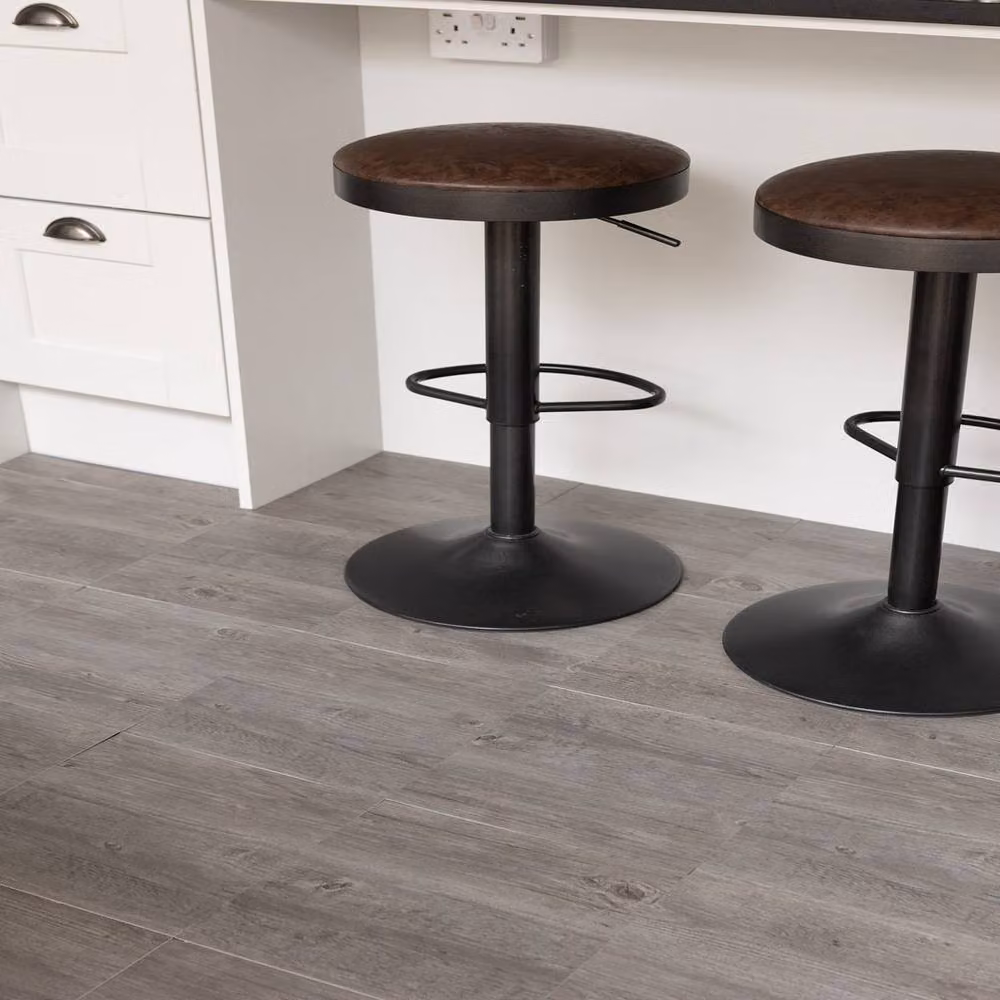 D-C-Fix Grey Wood Look Self Adhesive Vinyl Floor Tiles, Pack of 11, W/D/H: 30.48 x 30.48 x 0.3048 cm – 3