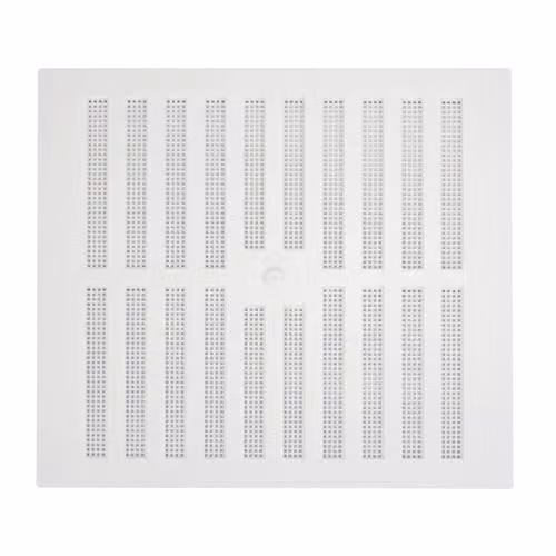Map White Adjustable Air Vent with Flyscreen Cover and Hit & Miss Triple Brick Ventilation Grille, W/D/H: 22.9 x 22.9 x 5.0 cm