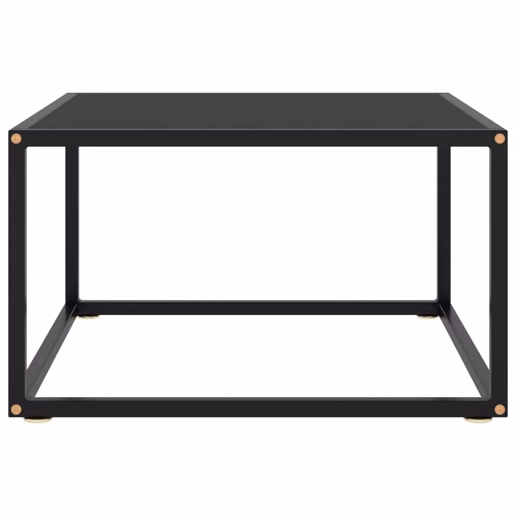 Berkfield Home Modern Black Glass Coffee Table, W/D/H: 60 x 60 x 35 cm – 2
