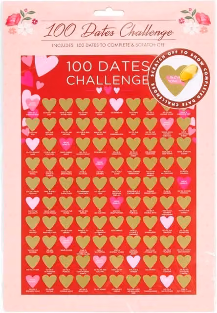 Art Studio 100 Date Challenges for Adults, Multicolour Paper Card Game