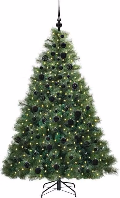 Berkfield Home Realistic Artificial Christmas Tree with 300 LEDs, Green, Height: 180 cm – 1