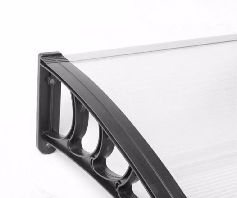 Gr8 Garden Clear Polycarbonate Lean-To Porch Canopy Awning, W: 240 cm, D: 80 cm – 2