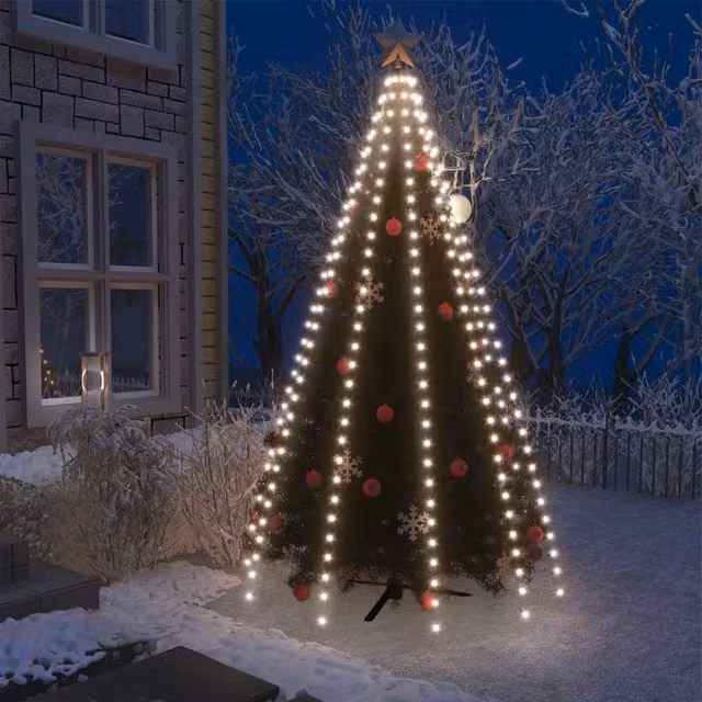 Berkfield Home Christmas Tree Net Lights with 250 Cool White LEDs, 250 cm – 1