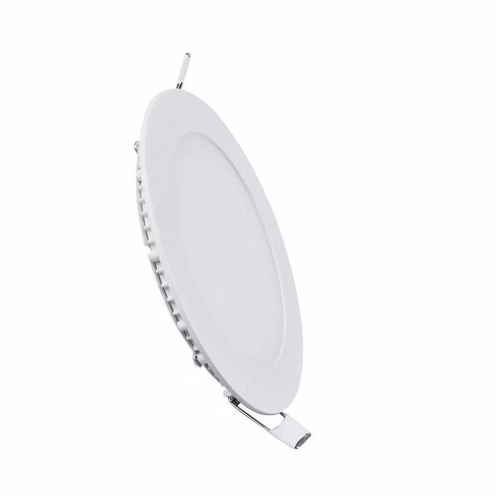 NESTLUNE 5-Pack of 5-Inch Ultra-Thin Round LED Ceiling Lights in White with Warm White Glow – 3