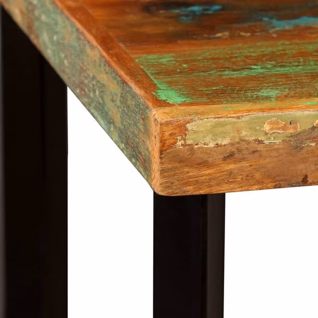 Berkfield Home Beautiful Bar Table in Brown Solid Reclaimed Wood, W/D/H: 60 x 60 x 107 cm – 1