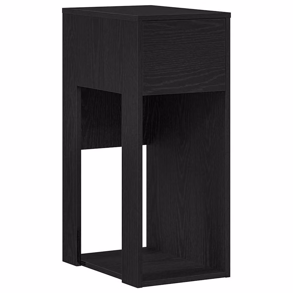 Berkfield Home Computer Tower Stand with Drawer, Black, W/D/H: 30 x 44 x 74 cm – 2