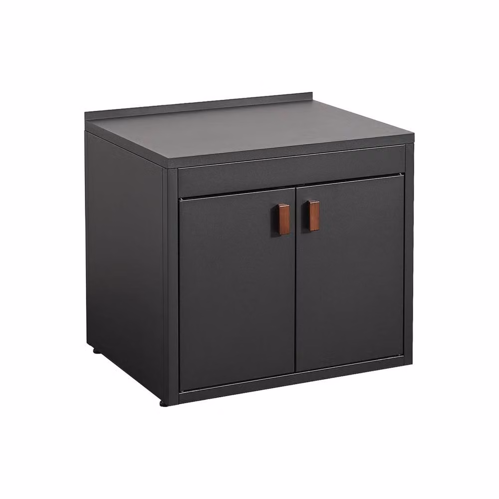 sweeek Black Steel Outdoor Kitchen Storage Module with 2 Hinged Doors W/D/H: 75.5 x 60.0 x 70.0 cm – 2