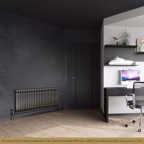 UK Radiators Alpha Raw Metal 2 Column Steel Radiator in Silver, H600 x W1164 mm – 3