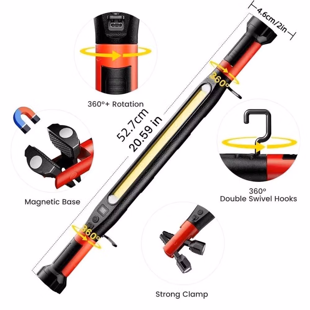 Nordara Rechargeable Black Maintenance Hood Work Lights – 2