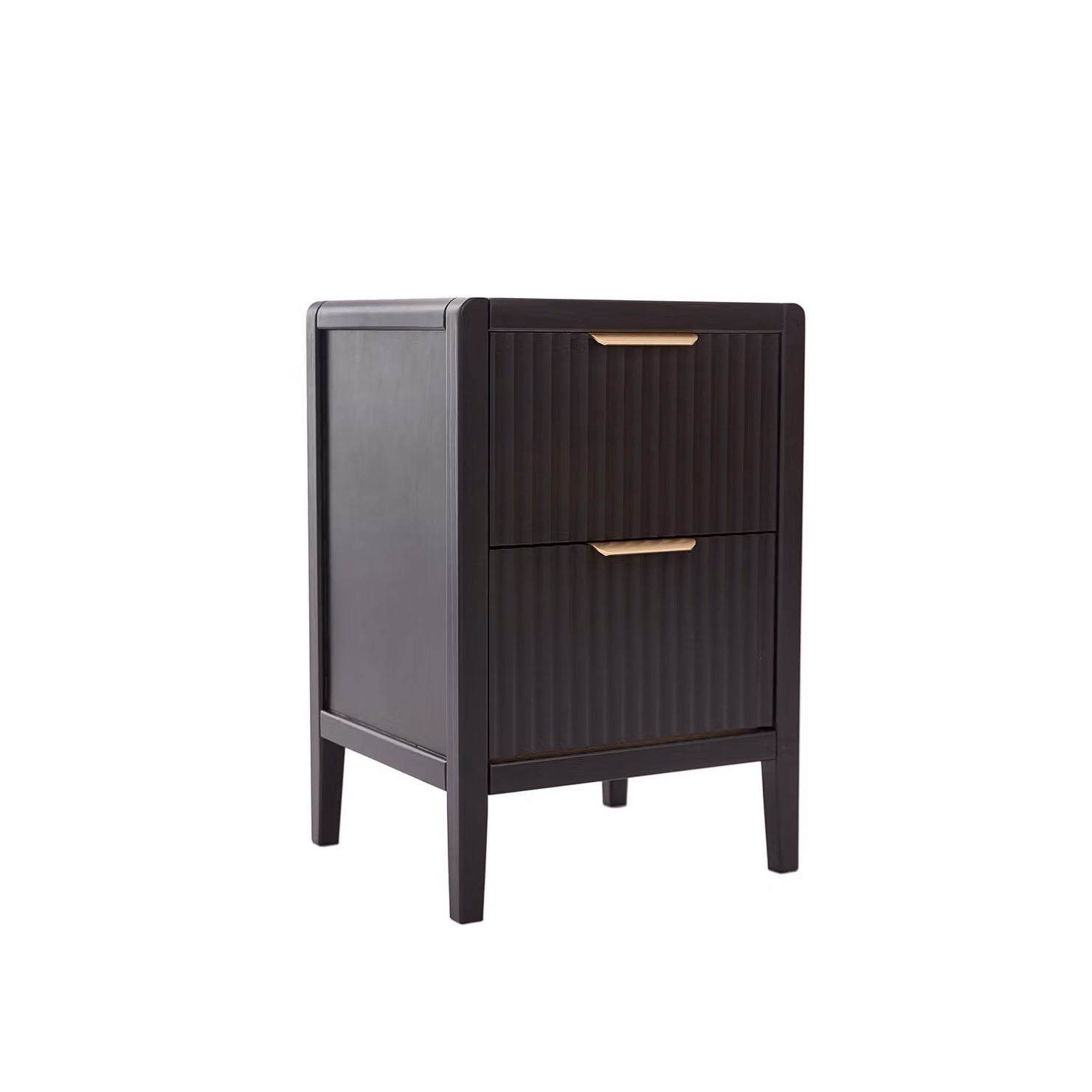 Cabinet Bits Castel 2 Drawer Bedside Table in Matt Black – 2