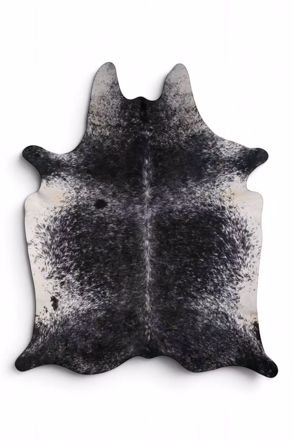Infinity Leather Natural Cowhide Hairon Rug in Black and White, W 180 cm x D 220 cm – 6