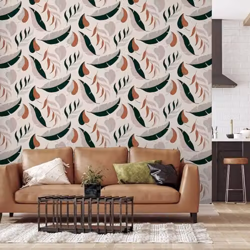 Arthouse Falling Leaves Botanical Floral Wallpaper Roll in Multicolour – 3